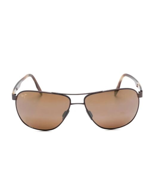 Maui Jim Natural Castles Pilot-Frame Sunglasses
