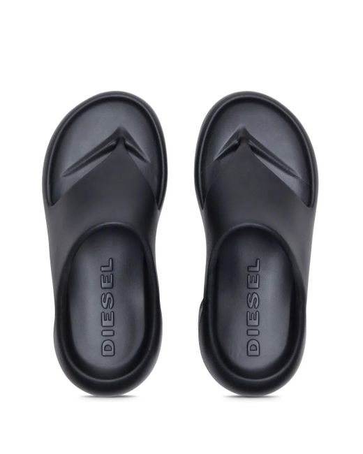 Tongs Sa-Maui X À Logo Embossé DIESEL en coloris Black