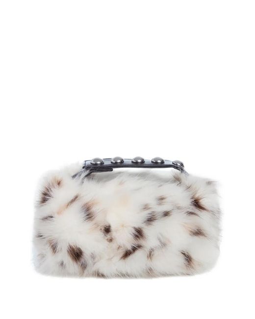Apparis White Marfa Studded Mini Bag