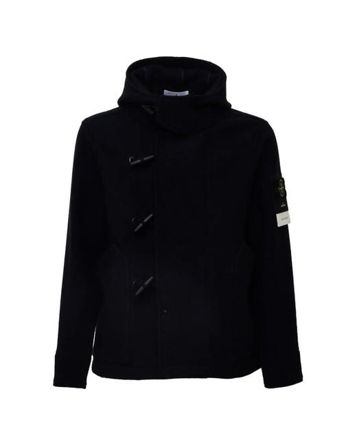 Stone Island Black 4100039 Hooded Jacket for men