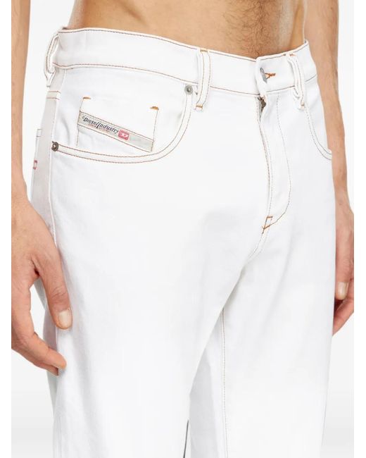 DIESEL White Slim Jeans Regular-Waist 2019 D-Strukt for men