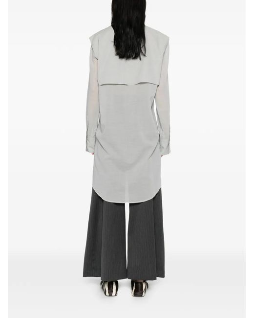 Qasimi White Pocket Overshirt