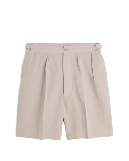Lady White Co. Natural X Kaptain Sunshine Pleated Shorts for men