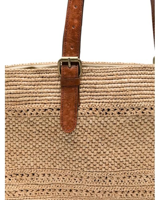 Bolso Shopper Nomade Tejido IBELIV de color Natural