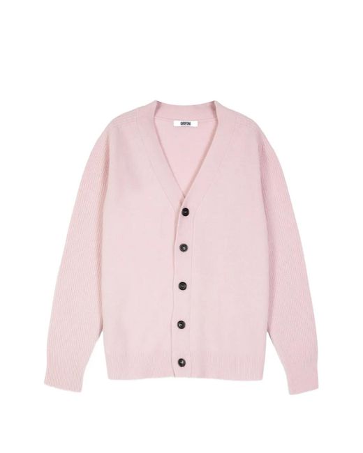 Grifoni Pink Button Cardigan for men