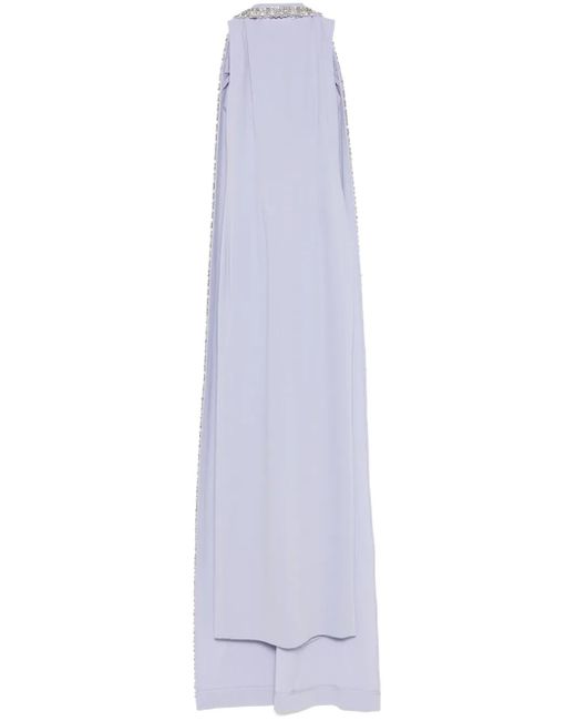 Roland Mouret デコラティブ ケープドレス White
