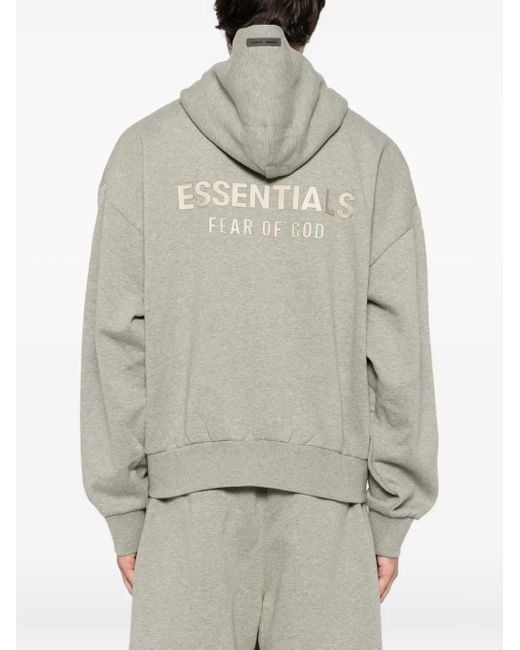 Sudadera con capucha y apliques del logo Fear Of God de hombre de color Natural