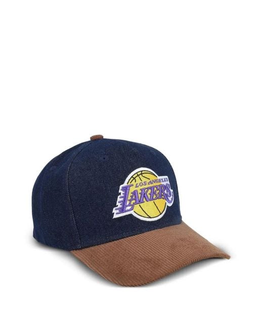 Mitchell & Ness Blue Los Angeles Lakers Snapback Cap for men
