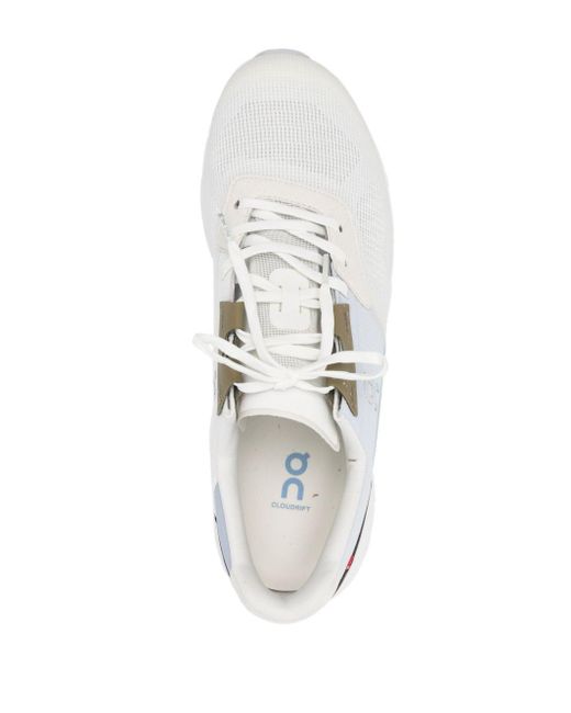 On Shoes White Cloudrift Panelled-design Sneakers for men