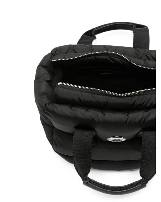Moncler Black Mini Caradoc Quilted Tote Bag