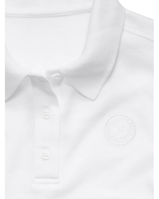 Canada Goose White Button Polo Shirt