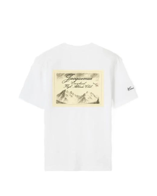 Jacquemus White Graphic-Print Courchevel T-Shirt