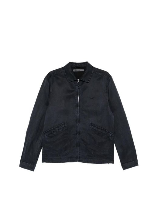 Massimo Osti Studio Blue Zip-Fastening Long-Sleeve Jacket for men