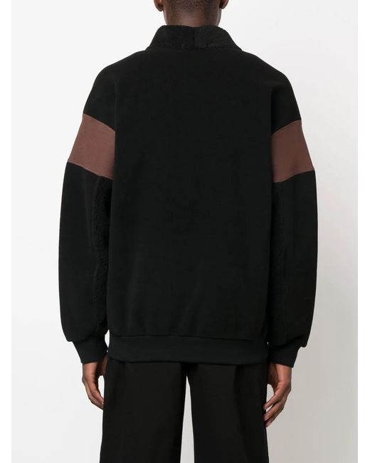 Ambush Black Contrast-Panel Bomber Jacket for men