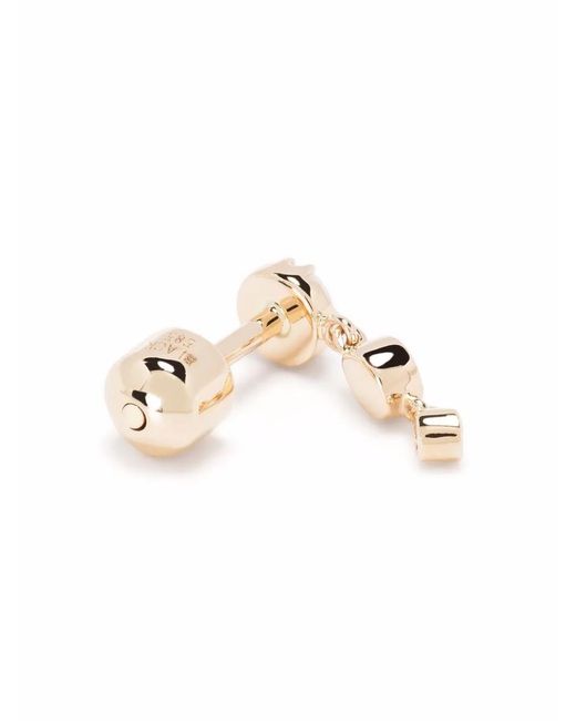 Maria Black White 14Kt Diamond Lustre Stud Earring