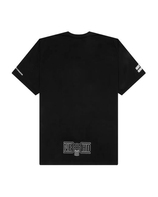 Neighborhood Black Skull-Logo Graphic Tee for men