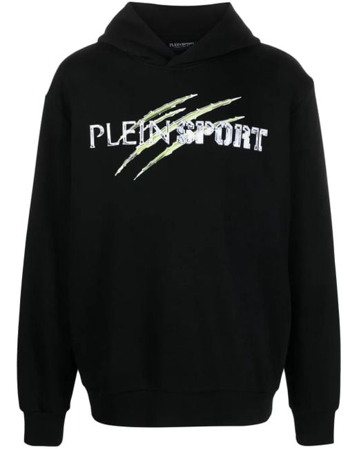 Philipp Plein Black Chrome Scratch Edition Hoodie for men
