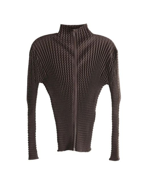 Issey Miyake Gray Spongy-66 Zip Jacket