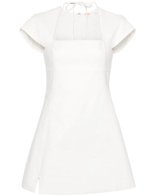 Cult Gaia Leonora Mini-jurk Met Logoprint in het White