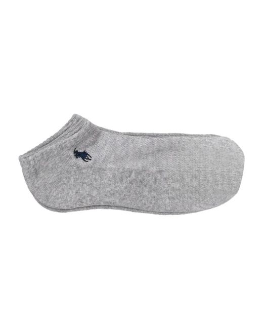 Polo Ralph Lauren Gray Logo Socks (Set Of Three)