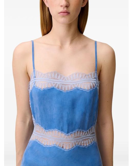 Claudie Pierlot レディース ブルー レース ドレスの通販はau PAY 