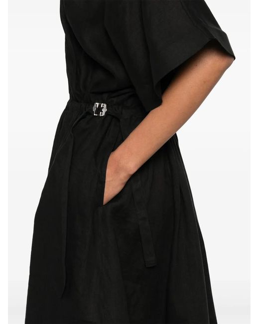 Undercover Black Linen Shirtdress