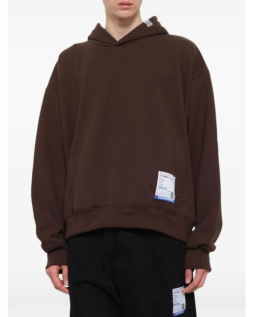 Maison Mihara Yasuhiro Brown Instrumental Logo-Patch Hoodie for men