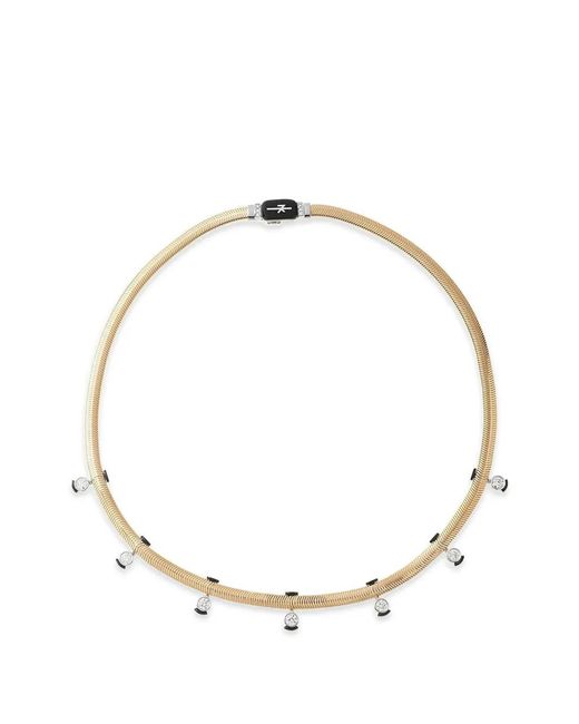 Nikos Koulis Metallic Feeling Diamond And Enamel Necklace