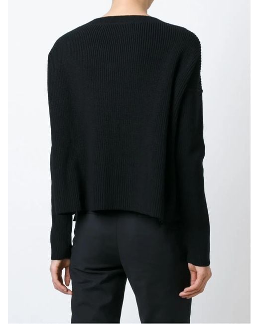Junya Watanabe シェブロン柄セーター Black