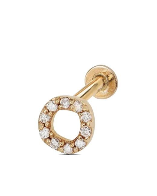 Lark & Berry Metallic 14Kt Halo Diamond Earring