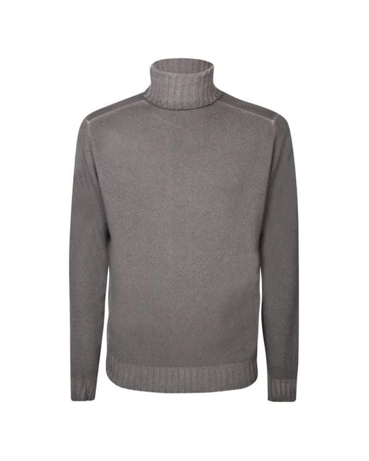 Dell'Oglio Gray Mastic Sweater for men