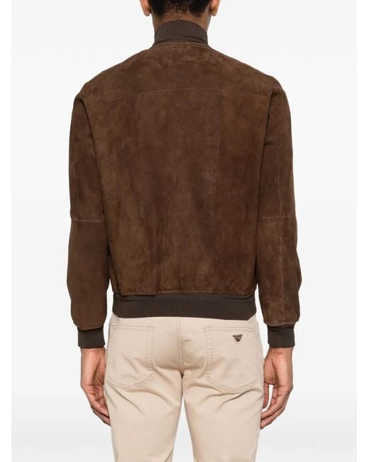 The Jackie Leathers Brown Button Pocket Jacket for men