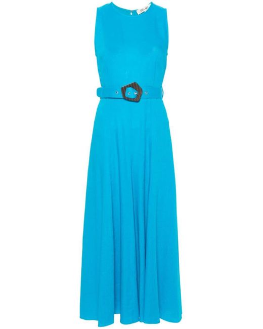 Diane von Furstenberg Midi-jurk in het Blue