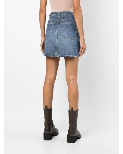 Chloé Blue High-Waist Denim Skirt