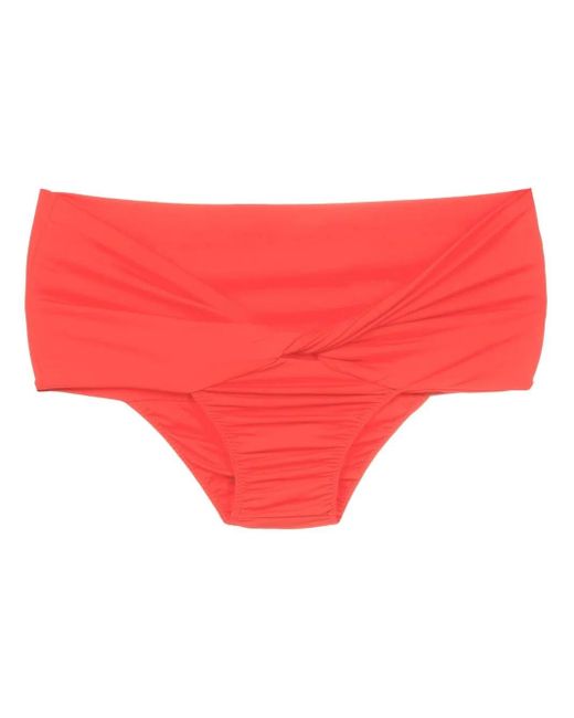 Slip Bikini A Vita Alta di Clube Bossa in Red