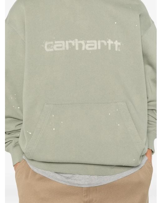 Carhartt Green Painter Logo-Print Sweatshirt for men