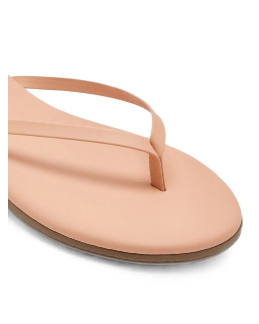 TKEES Natural Lily Flip Flops