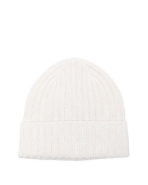 Mc2 Saint Barth White Wengen Cashmere Hat for men
