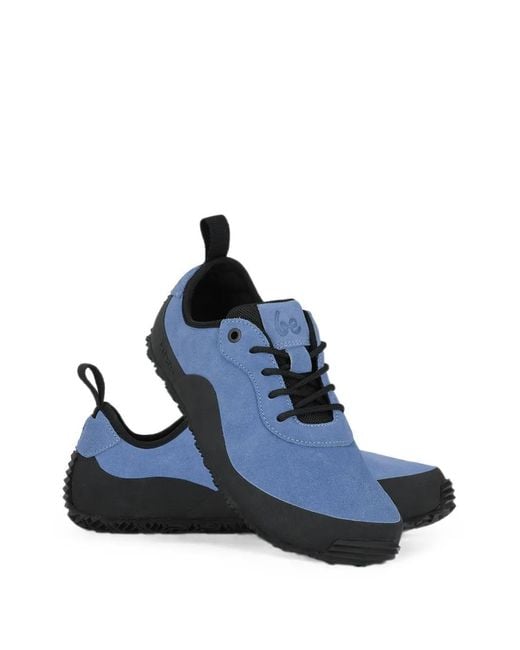 Be Lenka Blue Trailwalker 3.0 Suede-Finish Lace-Up Sneakers