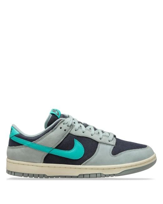 Nike Blue Dunk Low Retro Premium Sneakers for men