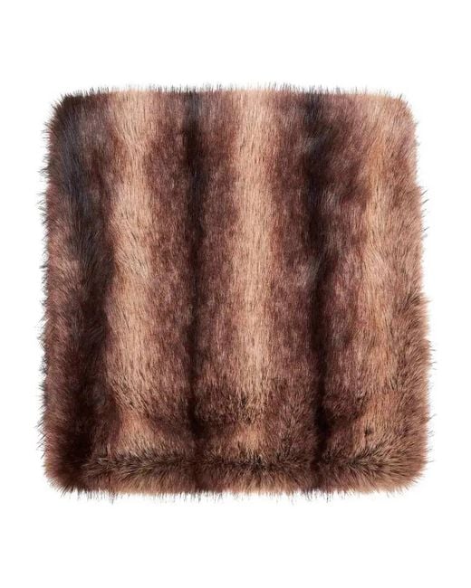 Blanca Vita Brown Faux-Fur Scarf