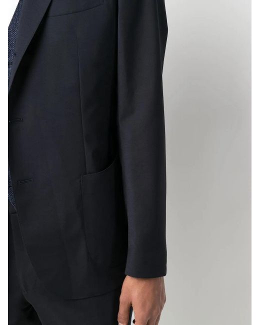 Dell'Oglio Blue Tailored Single-Breasted Suit for men