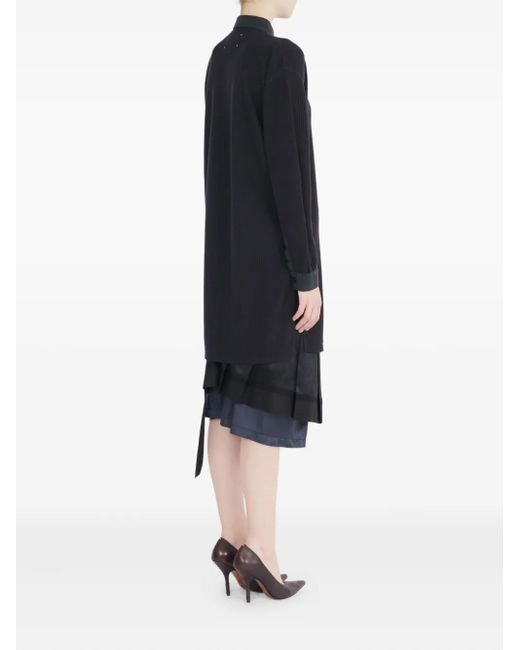 Maison Margiela Blue Wool Polo Top