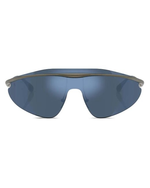 Ferrari Blue Oversize-Frame Sunglasses
