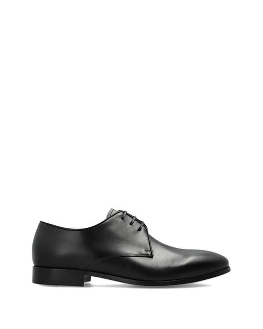 Fabi Black Leather Loafers for men
