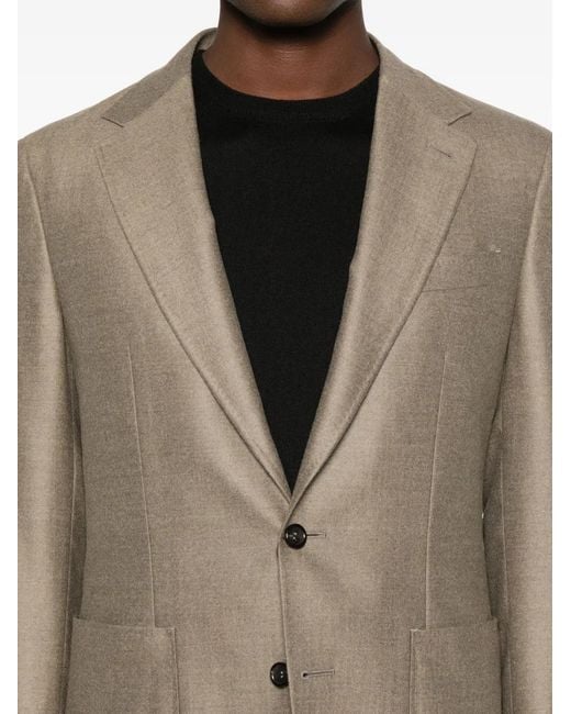 Canali Brown Single-Breasted Blazer for men