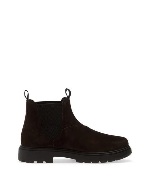 Geox Black Suede Chelsea Boots for men