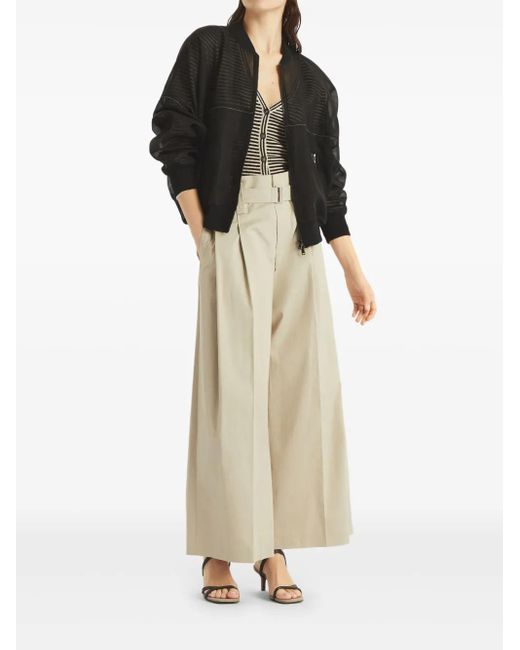 Brunello Cucinelli Black Bomber Jacket