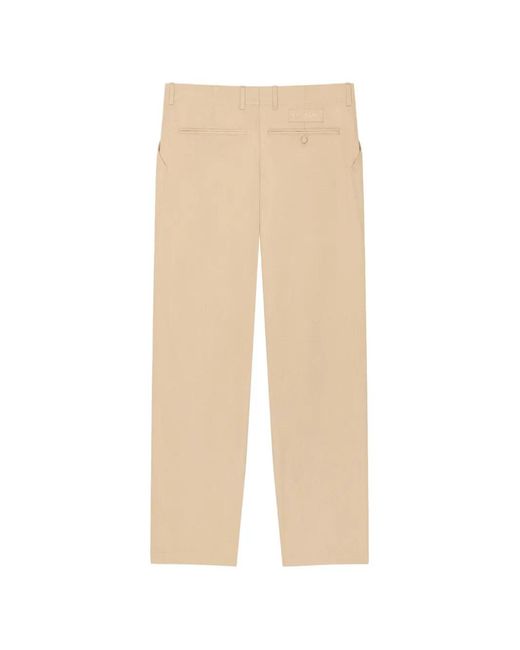Givenchy White Couture Seam Cotton Chino Trousers for men