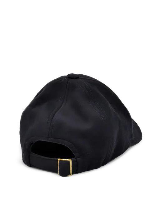 Sealup Black Anchor-Patch Baseball Cap for men